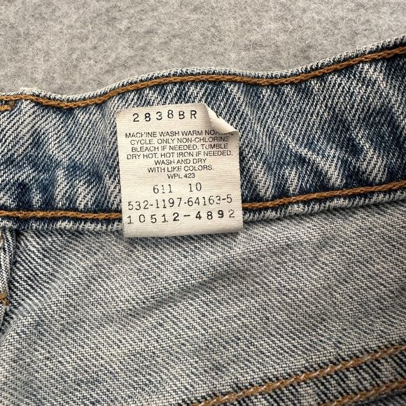 Vintage Levi's 512 Slim Fit Tapered Leg Jeans size  11 JR. L Raw Hem High Rise - Picture 5 of 16
